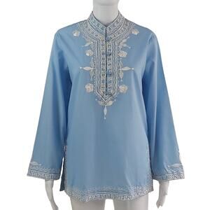 Vintage Bohemian Embroidered Tunic Size Small